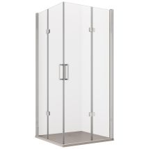 Box Doccia Angolare 70x90 Cm 2 Ante Scorrevoli A Libro In Cristallo Trasparente 6mm H195 Bonussi Lena