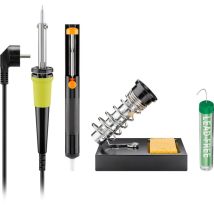 Cautín de soldadura 30 W – Soporte para cautín – Bomba desoldadora – Bobina de peltre – Fixpoint