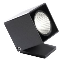 Proyector Base/piqueta Tilt Dado Ip66 Corte De Fase L,c Led Cob Ac 7w 680lm(476lm) Cri80 3000k 40o Antracita
