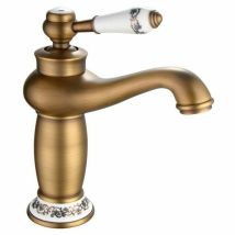 Rousseau Marple Waschbeckenmischer Altbronze Elegant
