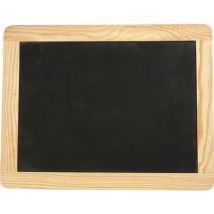 Tableau Noir - Creative - 24 X 19 Cm - Bois Blanc/noir - Pour Enfants - Décoration Murale