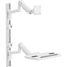 Speaka Professional Supporto A Muro Per Monitor Sp-mm-961 1 Display: (s) 43,2 Cm (17) - 124,5 Cm (49) Bianco Regolabi
