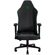 Razer Iskur V2 X Gaming-stuhl Mit Schwarzem Stoffbezug, Integrierter Lendenwirbelstütze, Verbreiterter Sitzfläche Mit Reduzierten Kanten, Konturierten
