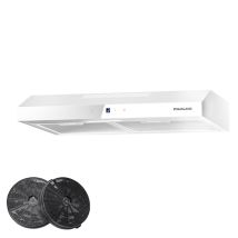Gasland Dunstabzugshaube 60 Cm Mit Abfluss & Recycling, Geräuscharme Haube, 3 Stufen, 1 Kohlefilter - Sr60ws - 214 M³/h - Weiß