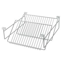 Zapatero de metal gris RAL 9006 – 390mm ancho – 510mm fondo – Acero