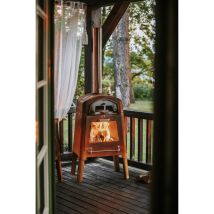 Masuria Kamin Nexo Corten Multifunktionaler Holzofen, Feuerstelle, Grill Und Pizzaofen
