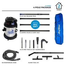 SkyVac – Atom Sonic Dual Motor Gutter Cleaning Vacuum – 2800W Power, 110in Water Lift, 7166 LPM Air Flow, 45L Capacity