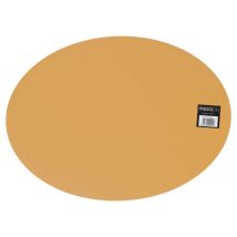 Mesapiu Set De Table Cuir Look Camel Ovaal 45x33 Cm