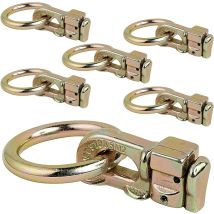 Accesorio De Amarre De Doble Perno L-track Con Junta Tórica Para Usar Con Rieles L-track En Camiones Y Furgonetas Cojinete De Acero Resistente De 5000