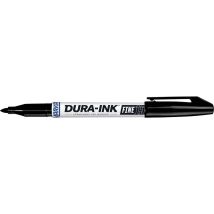 Markal Markierstift schwarz DURA-INK 15 – feine Spitze 1,5 mm – Permanentmarker für präzises Anzeichnen auf hellen Oberflächen