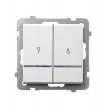 Interrupteur Volet Roulant Ospel Lp-7rbs/m/75 Rétroéclairage Verrouillage Mécanique