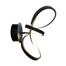 Lámpara de pared LED – Tesoro Black – 15W – Flujo luminoso, Color de luz, Materiales, Estilo