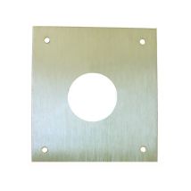 Vivahogar - Placa Cerradura 80x80mm Bocallave Redonda Ø28mm M-51/8080r-2
