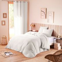 Parure De Couette "noah" Gaze De Coton 260 X 240 Pour Lit 2 Places "king Size" 160 À 180 Cm - Noah Neige - Noah Neige -