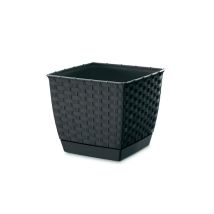 Vaso quadrato antracite – 16,5 cm – 14,2 cm – 2,5 L – Bergland