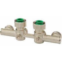 Simplex - 4-fach Hahnblock Eck Abgewinkelt Für Heizkörper Mit Eurokonus 3/4" Ag F10449