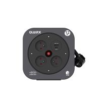 Bobina Domestica S-box Da 12 M, 3 Prese 16a + Usb A E Usb C Quarx
