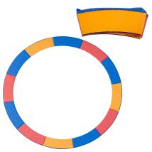 Housse Bord Trampoline 366 Cm Protection Ressort Résistant Uv Déperlant Accessoires Filet Sécurité Pièces Détachées Jardin Rouge+jaune+bleu