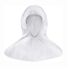 Chaqueta de protección Hood CoverStar blanca – Antiestática – Caucho facial y de cuello