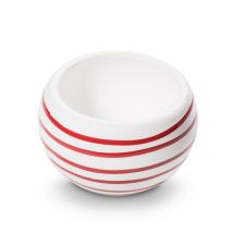 Taza azucarera cerámica roja flameada – Hecha a mano – Apta para lavavajillas y microondas