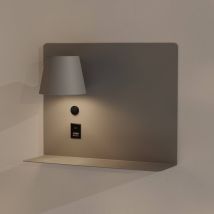 Aplique Da Parete Per Lettura Con Porta Usb E Usbc "baskop" -