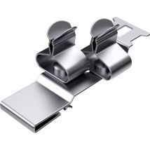 Collier de fixation Hebotec – Clip de protection acier galvanisé – Longueur 43.4 mm – Largeur 19.9 mm – Diamètre de blindage 1.5-3 mm