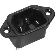 K & B 42r014121 Connettore Di Alimentazione 42r Spina Verticale Tot Poli: 2 10 A Nero 1 Pz.