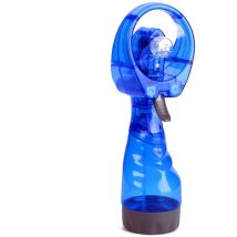 Mini Ventilador De Mano, Ventilación, Portátil, Rociador De Agua, Modo Cuello, Funcionamiento Con Pilas, Azul