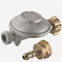 Ribitech Butan-Gasheizer – Druckregler 28 mbar – Durchflussrate 1,3 kg/h – Ideal für Außen- und Haushaltsanwendungen