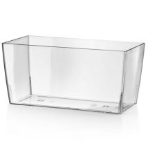 Teraplast - Outdoor Rechteckiger Vase 'coimbra Colour' Für Blumen Und Pflanzen -25 Cm / Zedern