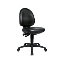 Topstar - Arbeitsstuhl Tec 50 Sitz Kunstleder Schwarz Sitzhöhe 440-570 Mm Mit Rollen