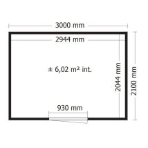 Alpholz Gerätehaus Qb (optional Mit Schleppdach Gartenhaus Aus Holz In Grün, Holzhaus Mit 28 Mm Wandstärke, Blockbohlenhaus Mit Montagematerial