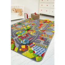 Andiamo - Kinderteppich Straßenteppich 165 X 100 Cm Kinderteppiche
