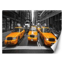 FEEBY Fototapete New York City Taxis 400x280 cm 100% zertifiziertes Papier matt UV-beständig einfach anzubringen