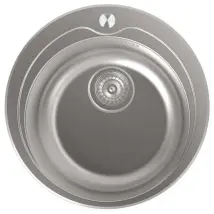 Lavello Edesa K2 Se 49 1c Acciaio Inox 44x44 Cm