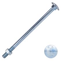Boulon Trcc Galvanisé M8 X 140 Mm - 50 Pièces