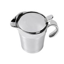 APS Thermosauciere Edelstahl – doppelwandig – Klappdeckelverschluss – 0,4 l – 19 x 12,5 x 13 cm – 0,366 kg