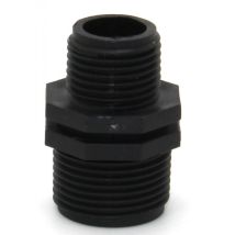 Machón reductor roscado de polietileno 1" a ¾" – Conexiones precisas para riego – Ideal para jardinería y agricultura