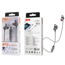 Auriculares Metal Grimer Ct888 / Bluetooth 5.0 / Rellamada / Gris / Mtk