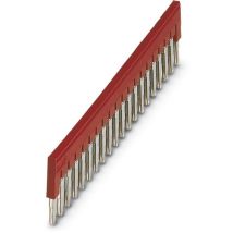 Phoenix Contact – FBS 20-6 Pluggable Bridges – 20 Poles – Red – 6.2 mm Pitch – 23 mm Length – 122.3 mm Width