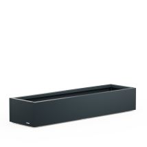 Fioriera Bassa Herstera Planter Xic 150 In Metallo Colore Antracite 150x40x25 Cm