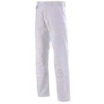 Pantaloni protettivi bianchi con tasche per ginocchia – Taglia M – CEPOVETT