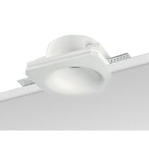 Illuminazione Incasso Tondo In Gesso A Scomparsa Totale 9095 - Nobile