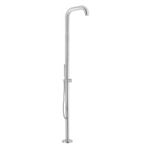 Mpc Douche Piscine Et Jardin Inox Acier Inoxydable 316l Nautique Mitigeur Eau Chaude-froide Jet Laminaire Anti-eclaboussures Douchette Avec Flexible 