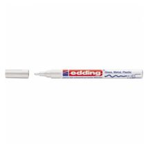 Edding Permanentmarker 751 – 1-2mm – weiße Tinte für kreative Projekte – klare Ergebnisse auf dunklen Materialien