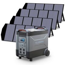 Allpowers - Home Battery Power Station Lifepo4 3600wh, Voice Control With 4pcs 140w Solar Panel For Home Backup Outdoor R4000