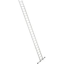 Escalera de mano Euroline – 7400 mm de longitud – 8050 mm de altura de trabajo – Carga máxima 150 kg – Peldaños antideslizantes