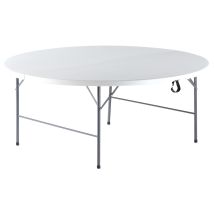 Tavolo Catering Rotondo Pieghevole Ø181cm Morel Bianco
