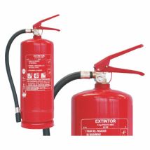 Extintor portátil de polvo químico ABC 6 kg – Agente extintor: polvo químico ABC-40 – Altura: 445 mm – Diámetro: 160 mm