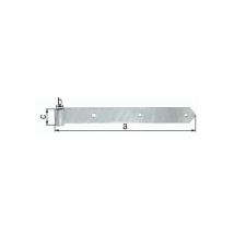 Cerniera Da Negozio L.45mm L.400x45mm S.5mm P.16mm Sta Tzn Rd Gah (per 10)